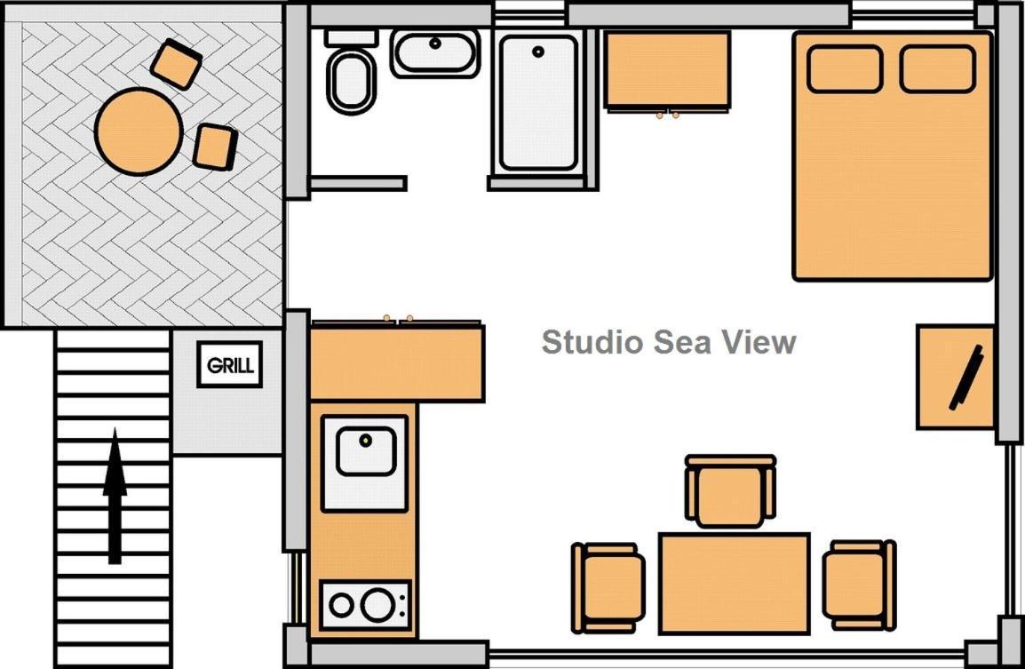 Studio Sea View Borik Rovinj Buitenkant foto